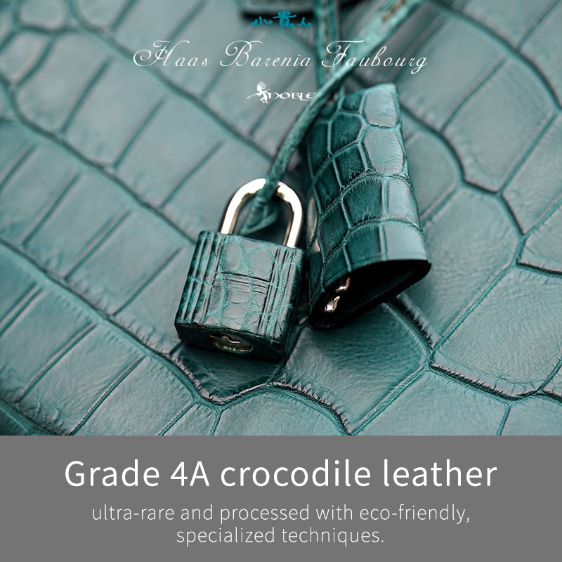 Luxury Women's Shoulder Bag in Premium Crocodile Leather – Timeless Sophistication
