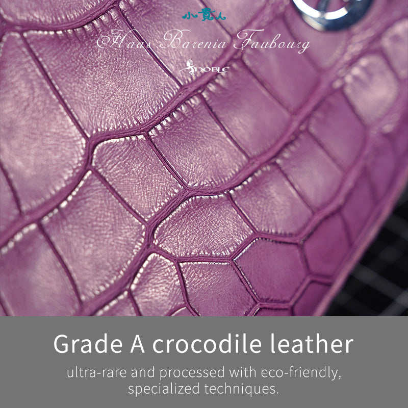 Luxury Women's Crossbody Bag in Premium Crocodile Leather – Timeless Elegance