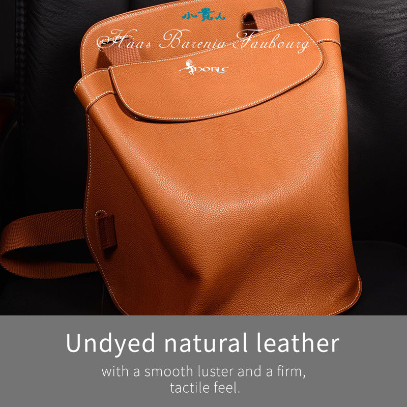 Premium Saddle Leather Backpack for Men and Women – Durable & Stylish