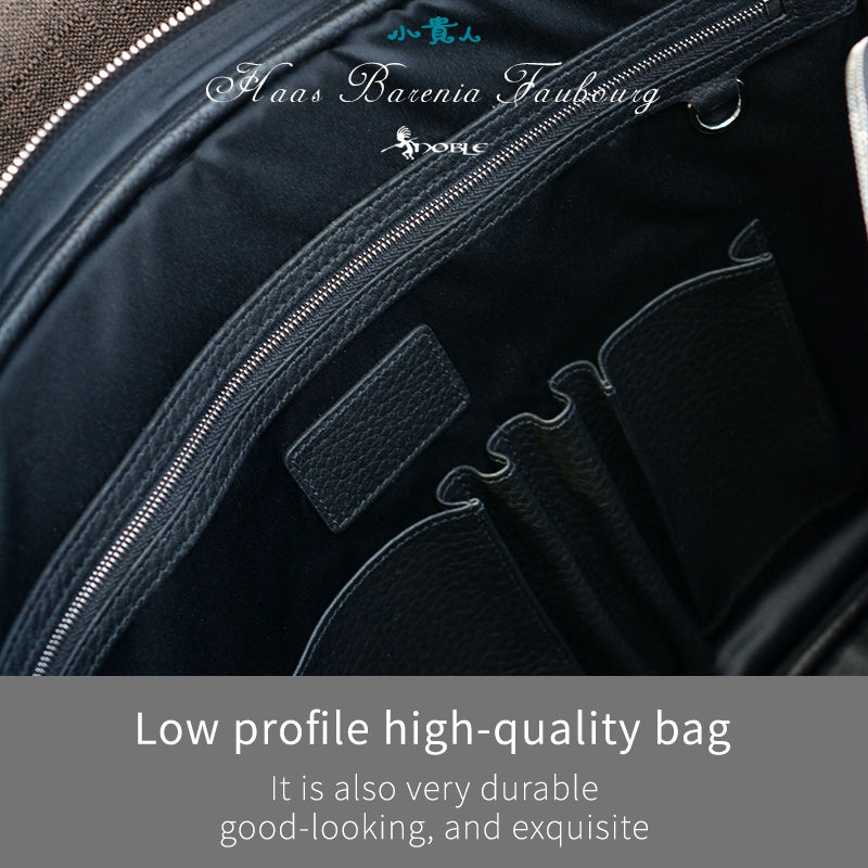 High-End Luxury Men's Bag in TC Pebbled Calfskin Leather – Premium Craftsmanship