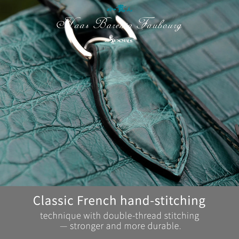 Luxury Women's Shoulder Bag in Premium Crocodile Leather – Timeless Sophistication