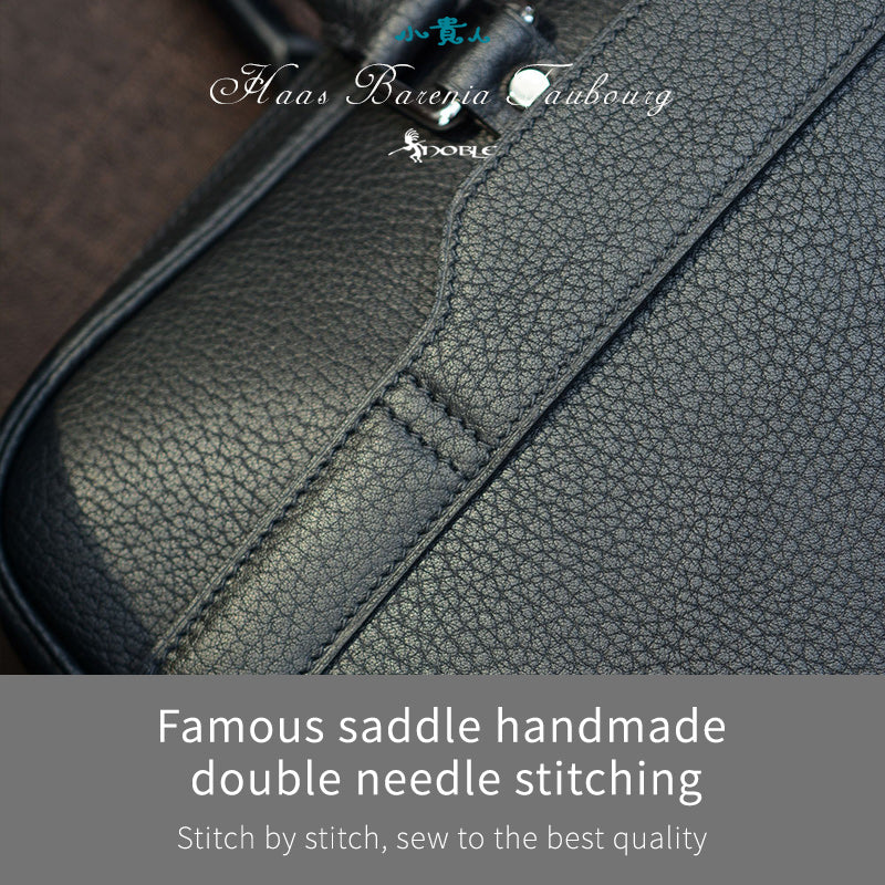 High-End Luxury Men's Bag in TC Pebbled Calfskin Leather – Premium Craftsmanship